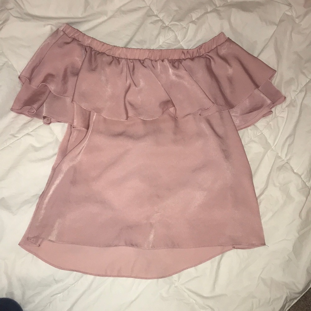 Mauve off the shoulder top, size xs